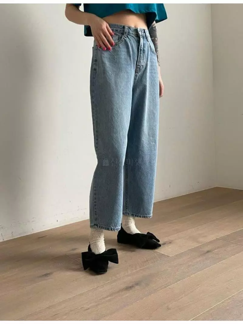 Unbalance - Korean Women Fashion - #momslook - Denim Pants - 4