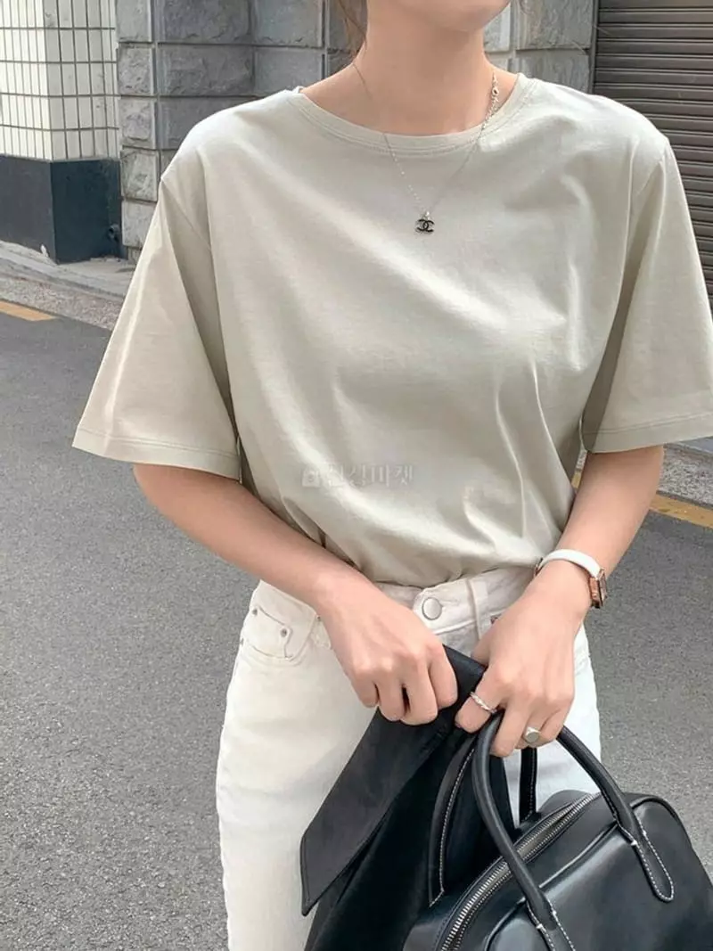 Und - Korean Women Fashion - #momslook - Basic Tee - 2