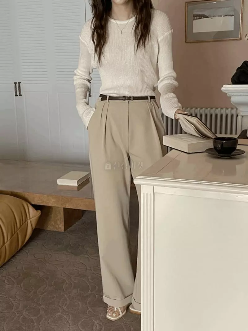 Und - Korean Women Fashion - #pursuepretty - Low Pants - 2