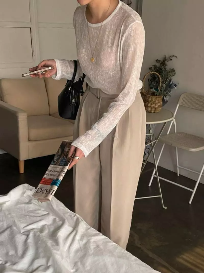 Und - Korean Women Fashion - #vintageinspired - Rinkle Tee - 3