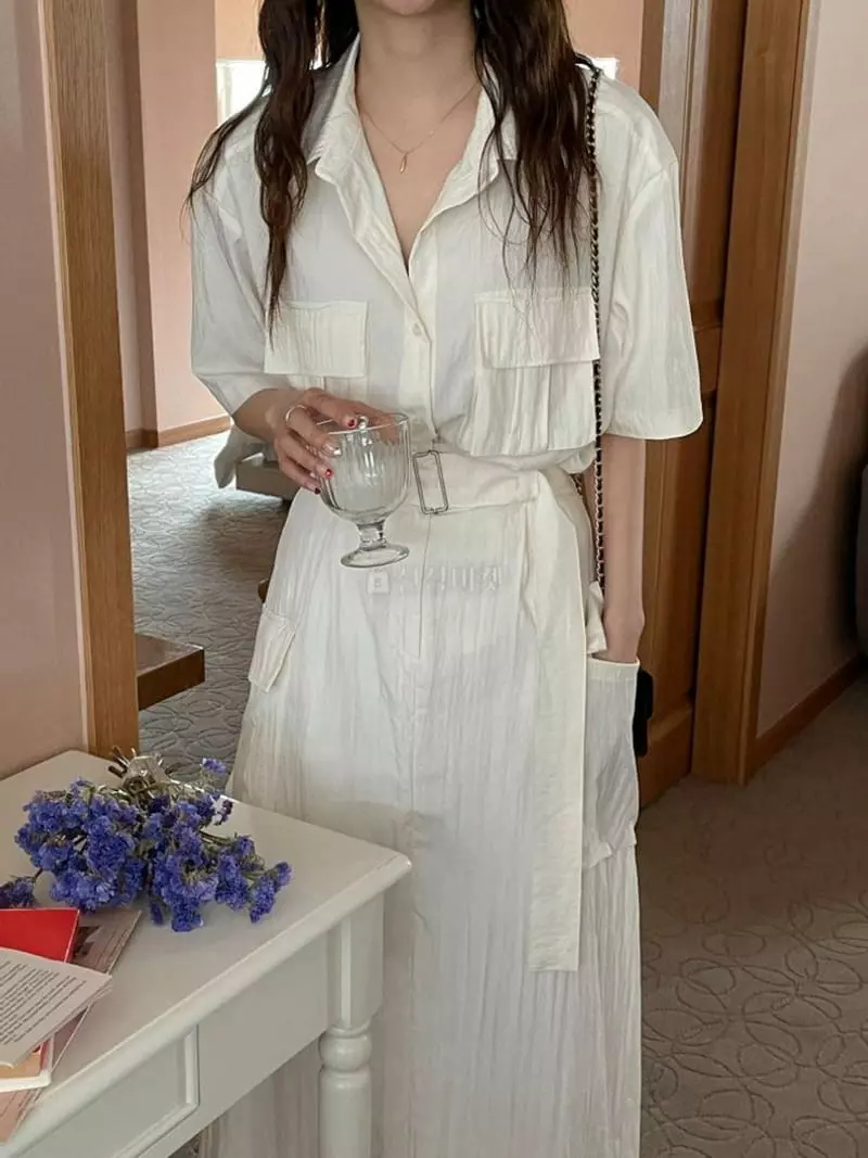 Und - Korean Women Fashion - #womensfashion - Pocket Shirt