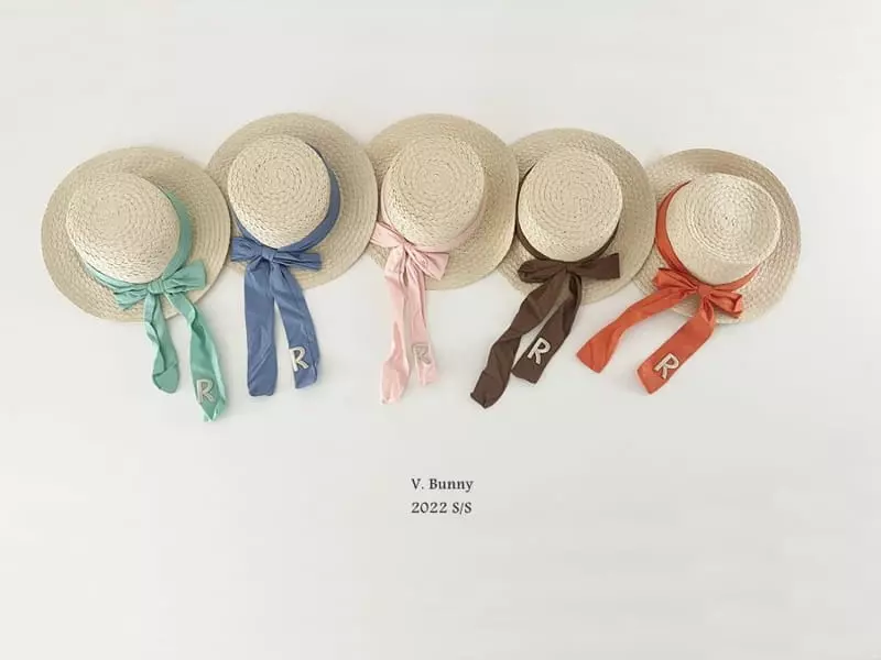 V Bunny - Korean Children Fashion - #childofig - R Straw Hat