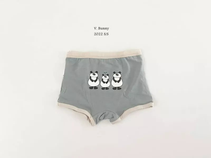 V Bunny - Korean Children Fashion - #designkidswear - Panda Underwear Set - 5