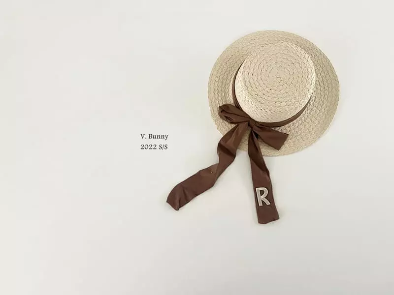 V Bunny - Korean Children Fashion - #designkidswear - R Straw Hat - 4