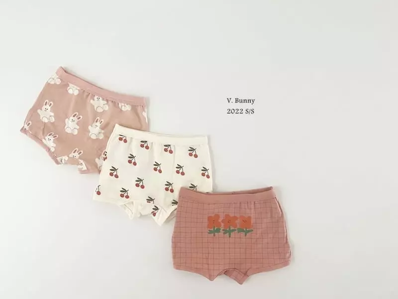 V Bunny - Korean Children Fashion - #discoveringself - Cherry Underwear Set - 7