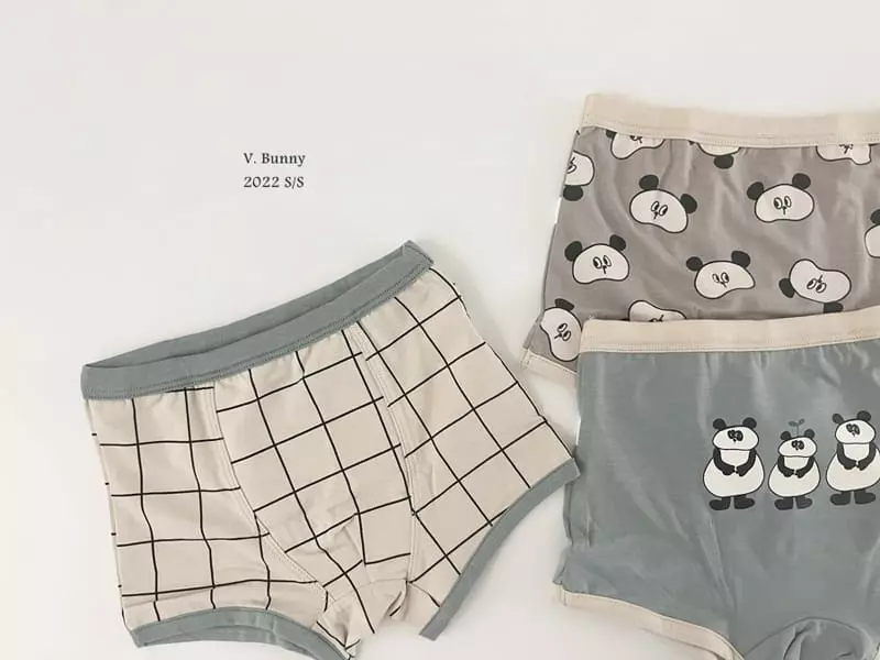 V Bunny - Korean Children Fashion - #discoveringself - Panda Underwear Set - 6