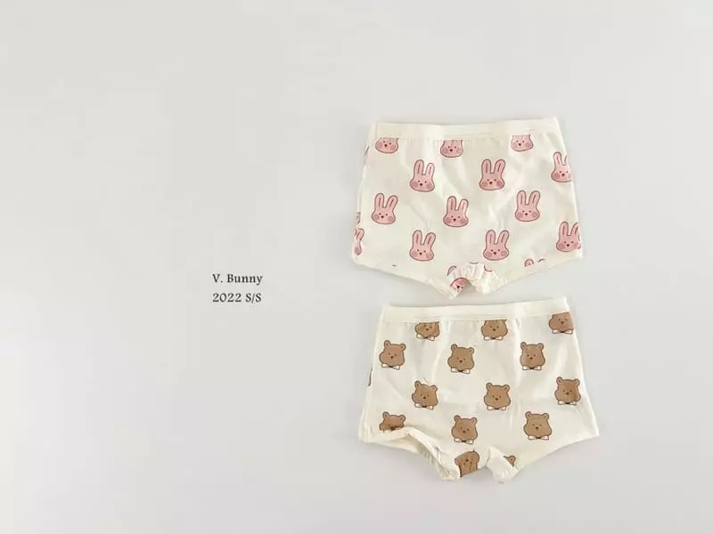 V Bunny - Korean Children Fashion - #designkidswear - Happy Underwear Set - 4