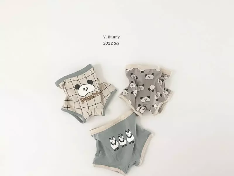 V Bunny - Korean Children Fashion - #fashionkids - Panda Underwear Set - 7