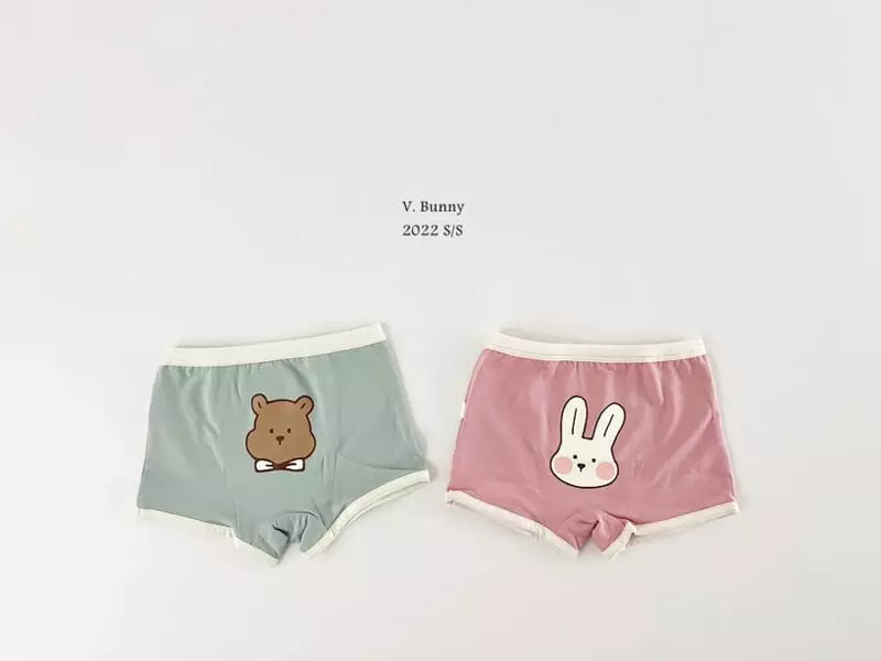 V Bunny - Korean Children Fashion - #kidsstore - Happy Underwear Set - 7
