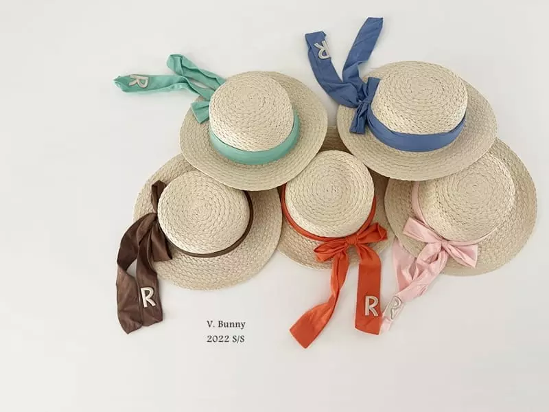 V Bunny - Korean Children Fashion - #littlefashionista - R Straw Hat - 10