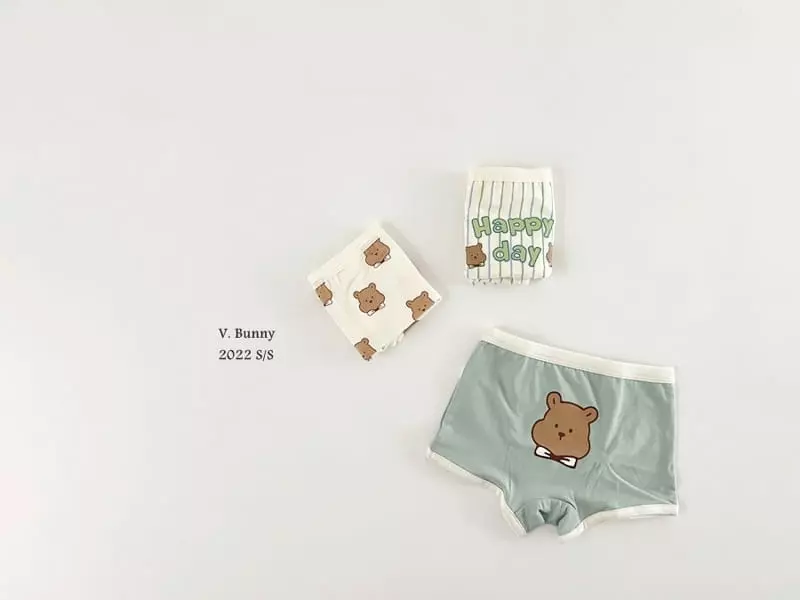 V Bunny - Korean Children Fashion - #littlefashionista - Happy Underwear Set - 10