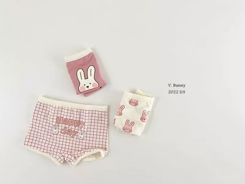 V Bunny - Korean Children Fashion - #magicofchildhood - Happy Underwear Set - 11