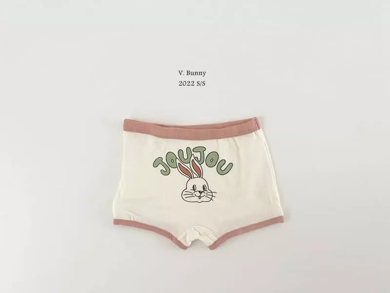 V Bunny - Korean Children Fashion - #toddlerclothing - Jue Jue Underwear Set - 4