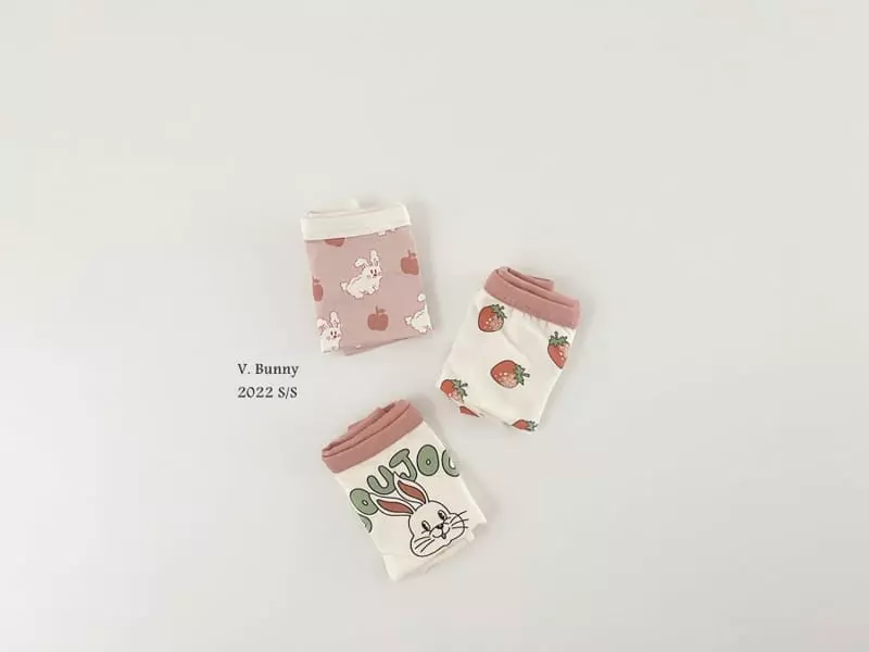 V Bunny - Korean Children Fashion - #todddlerfashion - Jue Jue Underwear Set - 2