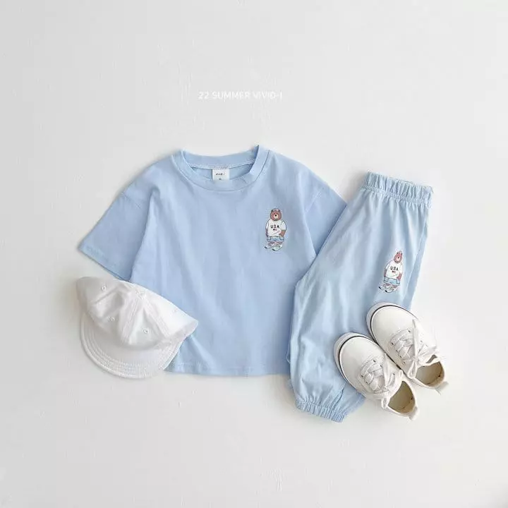 Vivid I - Korean Children Fashion - #Kfashion4kids - Small Bear Tee - 7