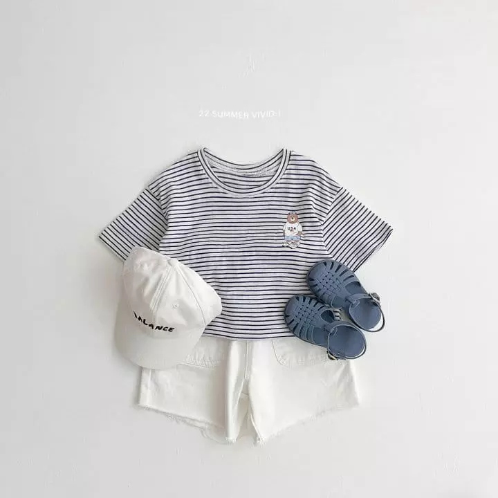 Vivid I - Korean Children Fashion - #Kfashion4kids - Saint Bear Short Sleeves Tee - 5