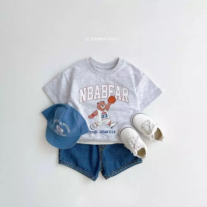 Vivid I - Korean Children Fashion - #stylishchildhood - Jorden Bear Top Bottom Set - 4