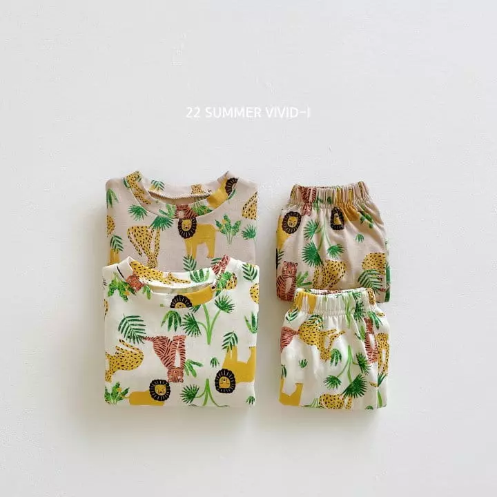Vivid I - Korean Children Fashion - #childofig - Jungle Top Bottom Set
