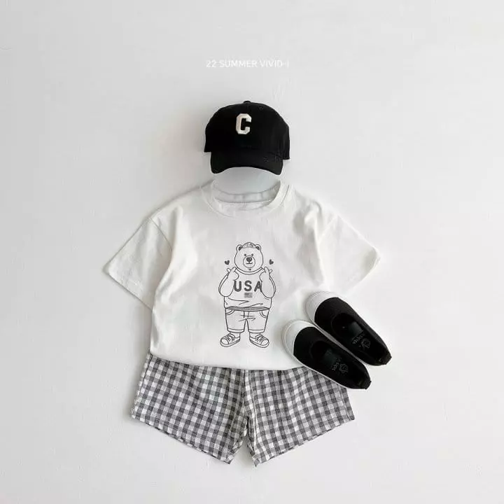 Vivid I - Korean Children Fashion - #stylishchildhood - Sketch Bear Tee - 4