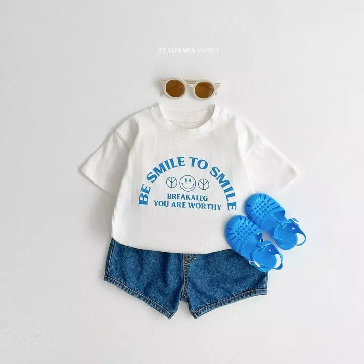Vivid I - Korean Children Fashion - #childofig - Smile Tee - 3