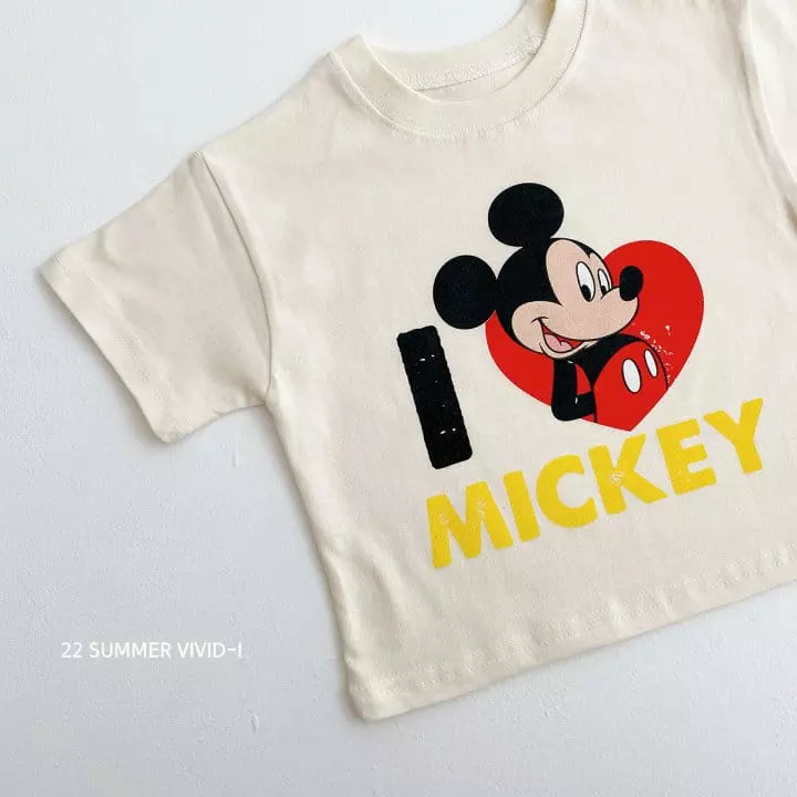 Vivid I - Korean Children Fashion - #childrensboutique - Mickey Love Top Bottom Set - 5