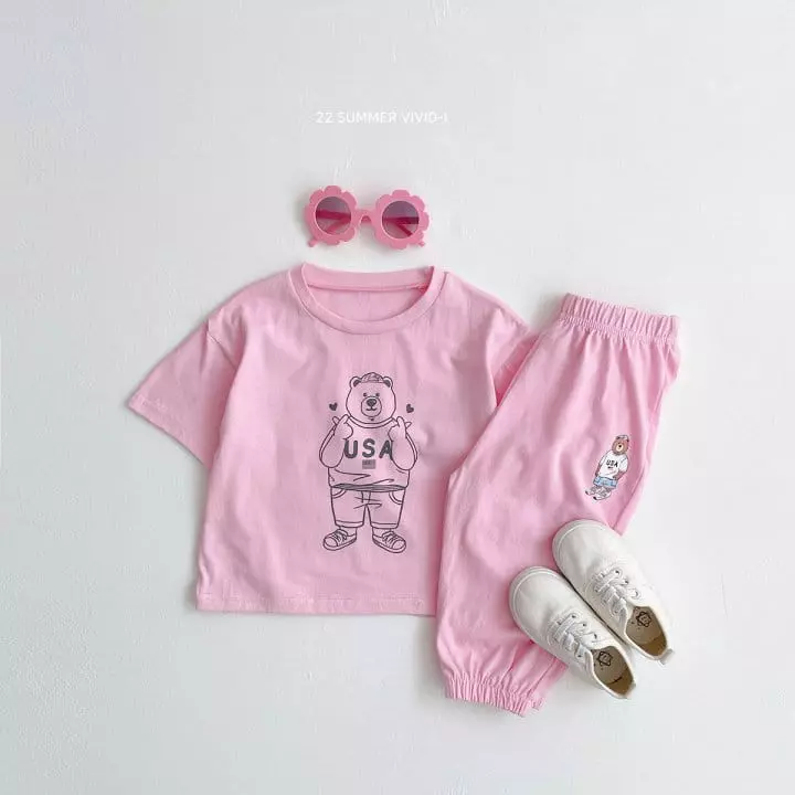 Vivid I - Korean Children Fashion - #designkidswear - Sketch Bear Tee - 6