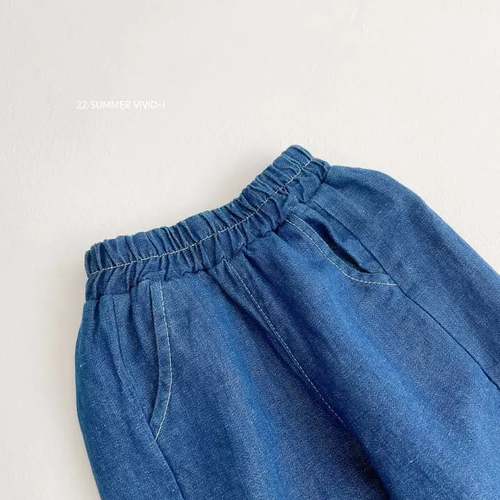Vivid I - Korean Children Fashion - #designkidswear - Linen Jeans - 9