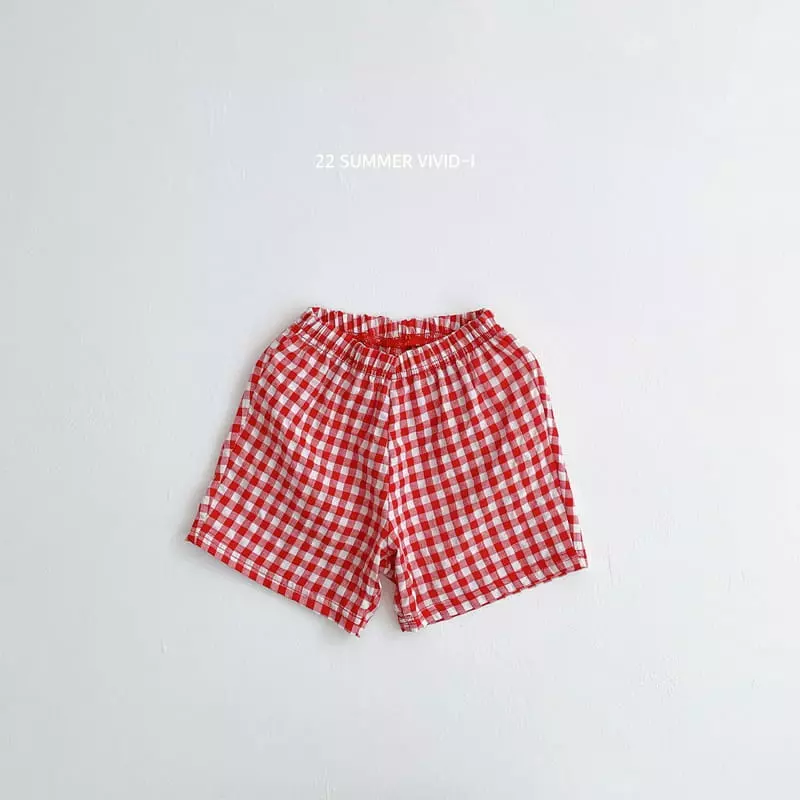 Vivid I - Korean Children Fashion - #discoveringself - Fruit Check Top Bottom Set - 10