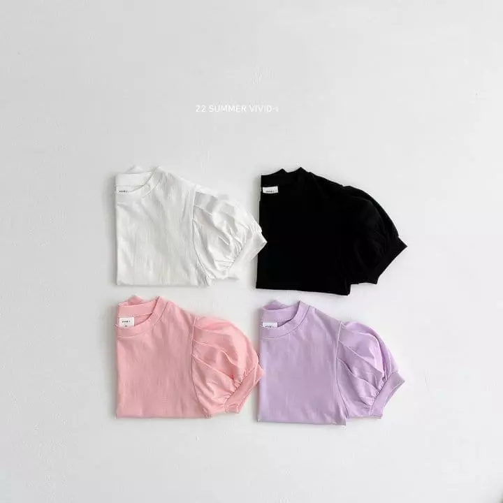 Vivid I - Korean Children Fashion - #discoveringself - Puff Tee - 8