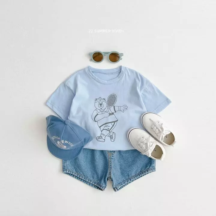 Vivid I - Korean Children Fashion - #discoveringself - Sketch Bear Tee - 7