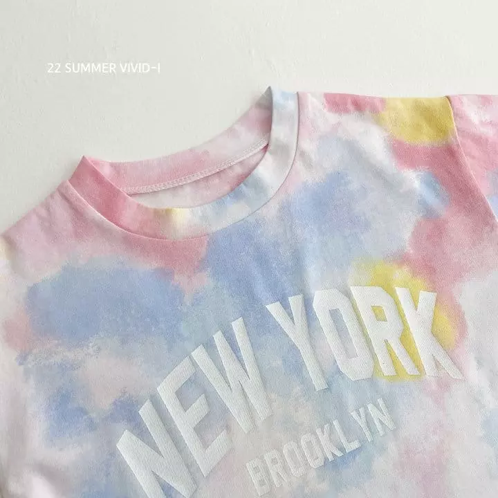 Vivid I - Korean Children Fashion - #fashionkids - Newyork Water Top Bottom Set - 6
