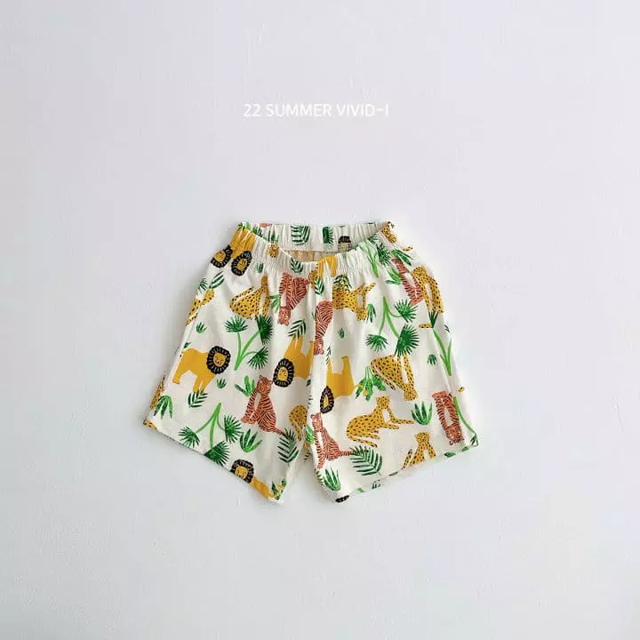 Vivid I - Korean Children Fashion - #fashionkids - Jungle Top Bottom Set - 5