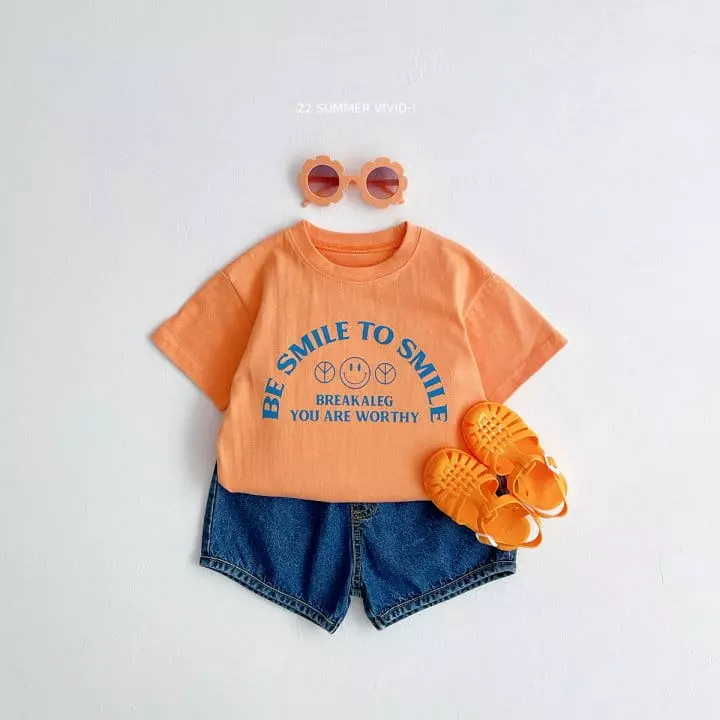 Vivid I - Korean Children Fashion - #fashionkids - Smile Tee - 7