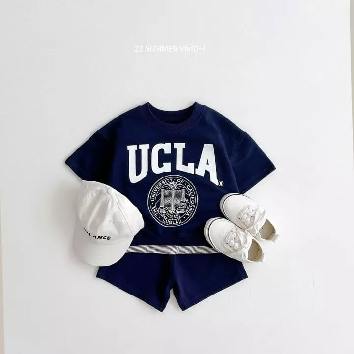 Vivid I - Korean Children Fashion - #kidsshorts - Summer UGLA Top Bottom Set - 2