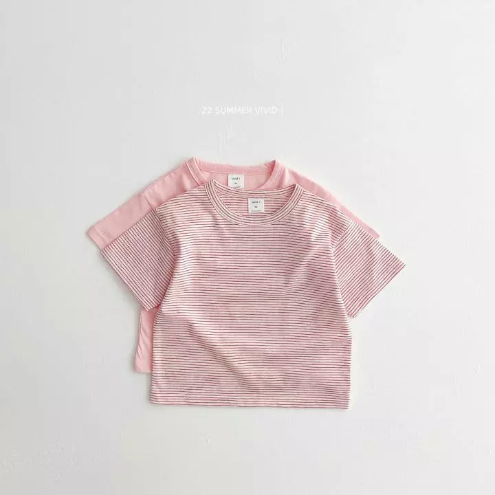 Vivid I - Korean Children Fashion - #kidsshorts - Summer One More Tee - 5