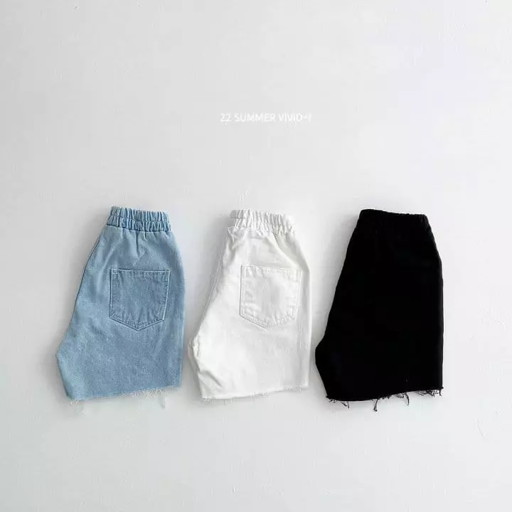 Vivid I - Korean Children Fashion - #kidsshorts - Vintage Jeans