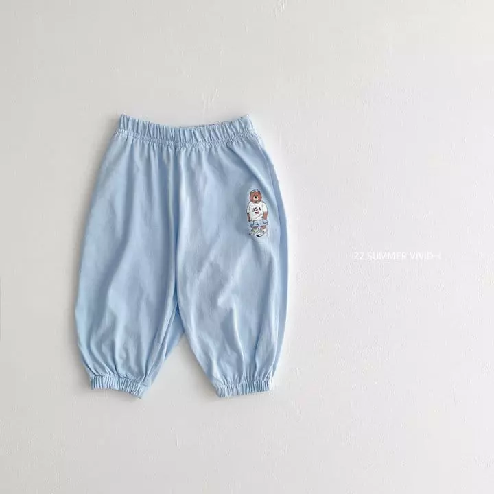 Vivid I - Korean Children Fashion - #kidsstore - Small Bear Jogger Pants - 5