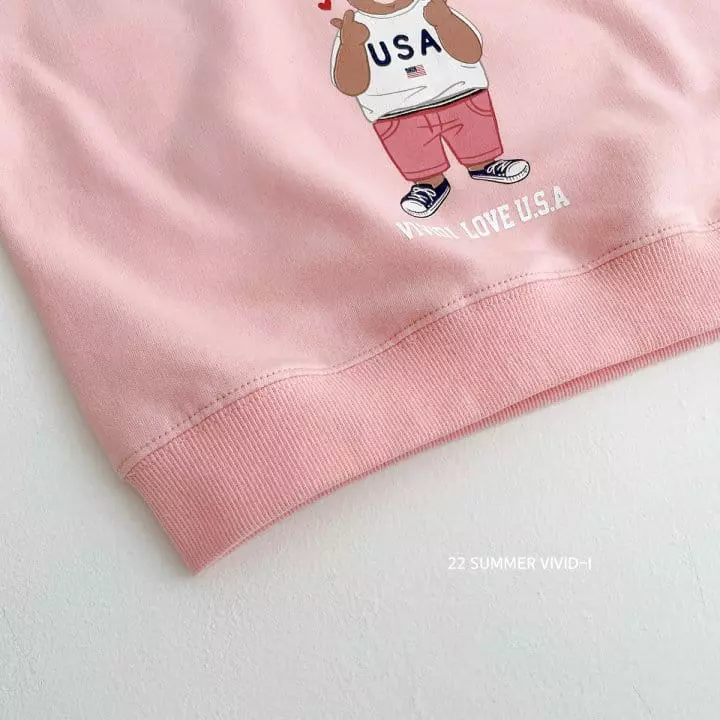Vivid I - Korean Children Fashion - #kidzfashiontrend - Heart Bear Top Bottom Set - 8