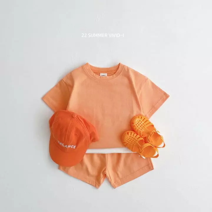 Vivid I - Korean Children Fashion - #kidzfashiontrend - 22 Summer Vivid Top Bottom Set - 2