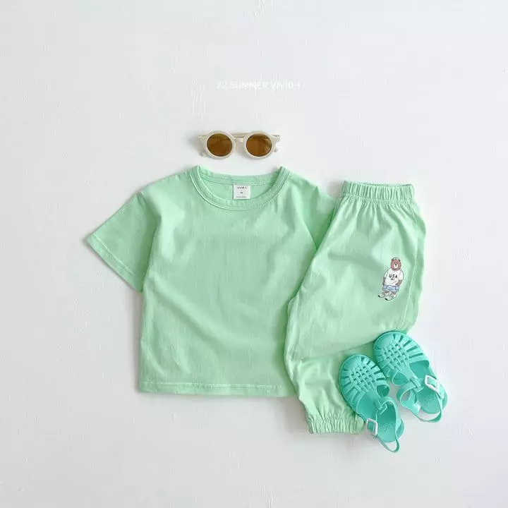 Vivid I - Korean Children Fashion - #kidzfashiontrend - Summer One More Tee - 7