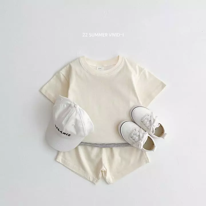 Vivid I - Korean Children Fashion - #Kfashion4kids - 22 Summer Vivid Top Bottom Set - 4