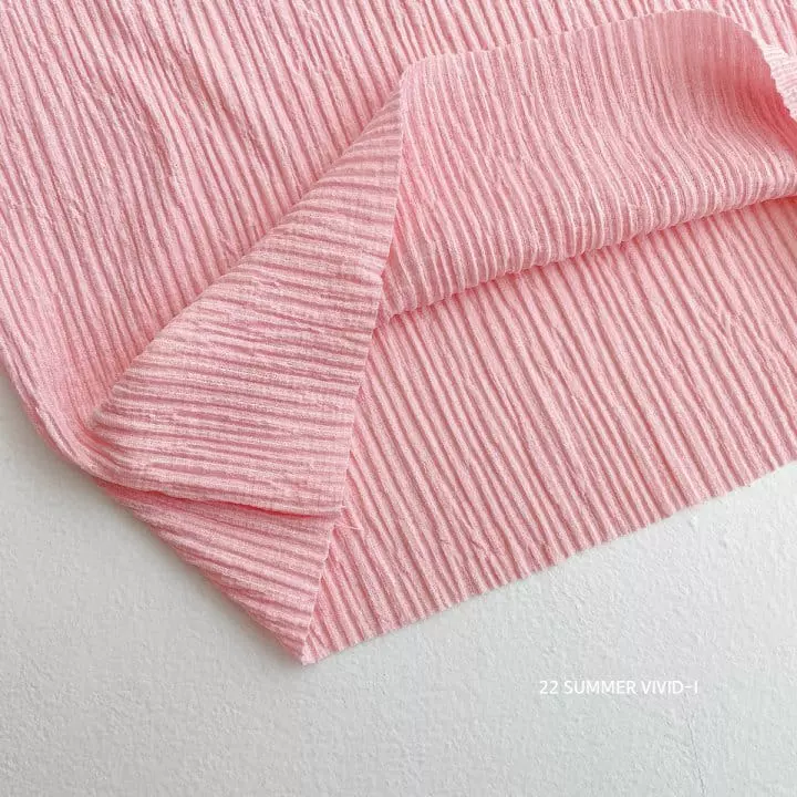 Vivid I - Korean Children Fashion - #littlefashionista - Vivid Pleats Top Bottom Set - 3
