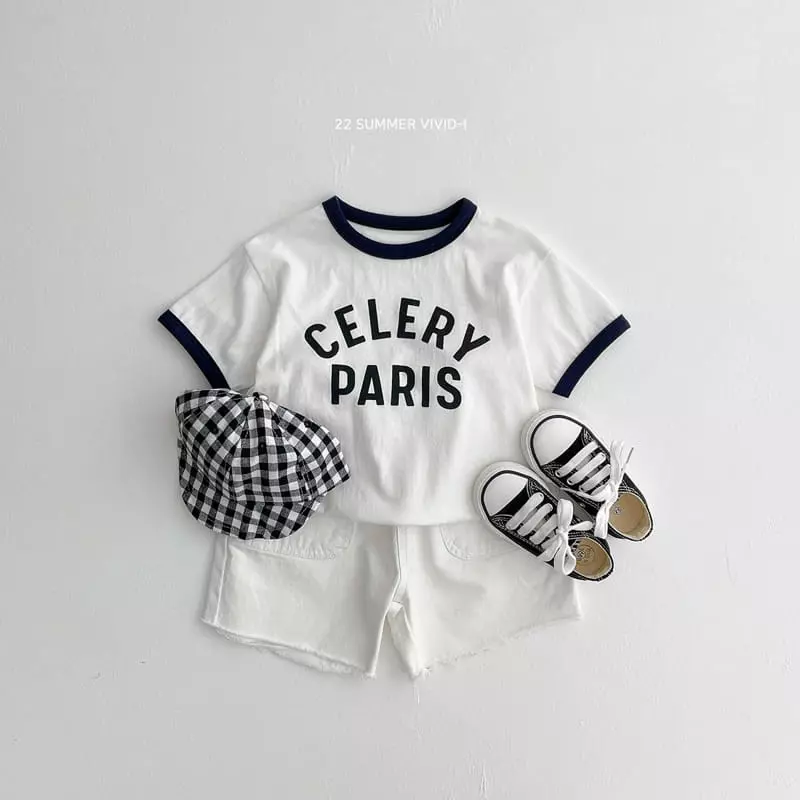 Vivid I - Korean Children Fashion - #littlefashionista - Celery Tee - 3