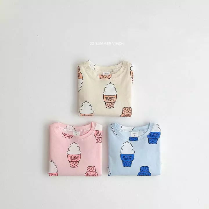 Vivid I - Korean Children Fashion - #littlefashionista - Ice Cream Tee 