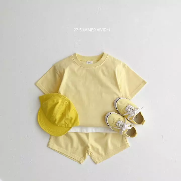 Vivid I - Korean Children Fashion - #magicofchildhood - 22 Summer Vivid Top Bottom Set - 5