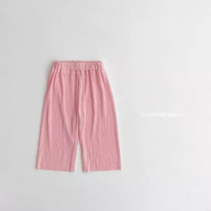 Vivid I - Korean Children Fashion - #littlefashionista - Vivid Pleats Top Bottom Set - 4