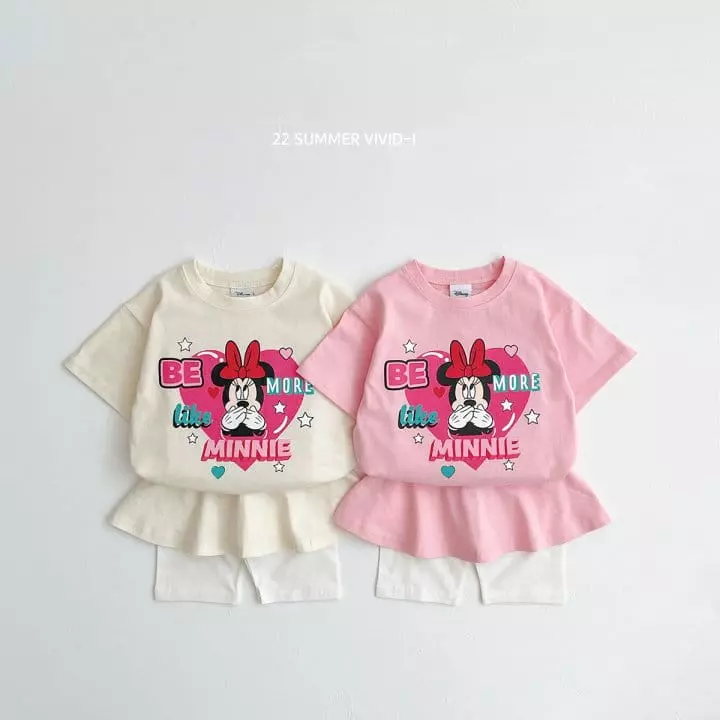 Vivid I - Korean Children Fashion - #magicofchildhood - Disney Skirt Top Bottom Set