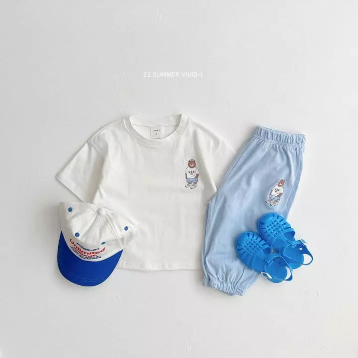 Vivid I - Korean Children Fashion - #magicofchildhood - Small Bear Tee - 9