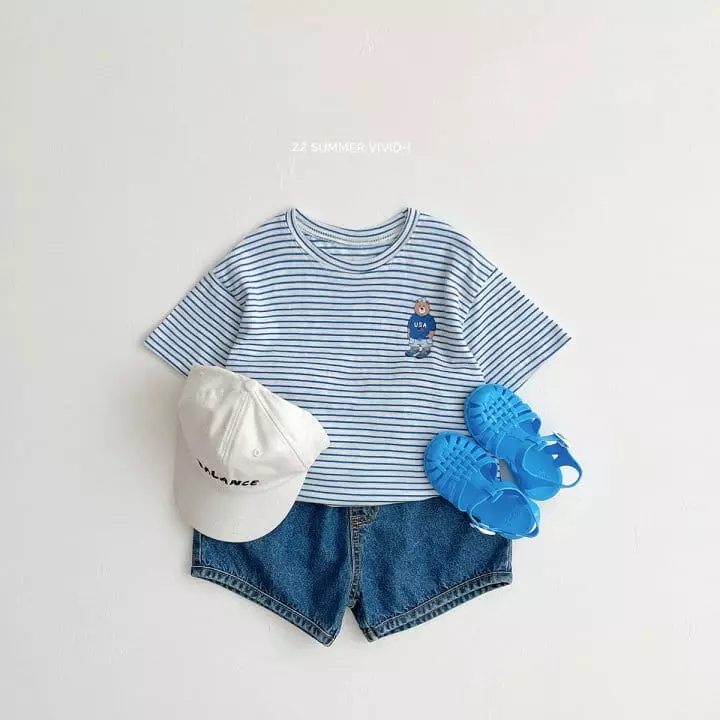 Vivid I - Korean Children Fashion - #magicofchildhood - Saint Bear Short Sleeves Tee - 7
