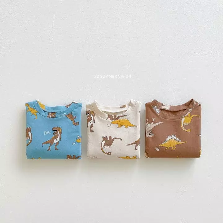 Vivid I - Korean Children Fashion - #magicofchildhood - Dino Tee